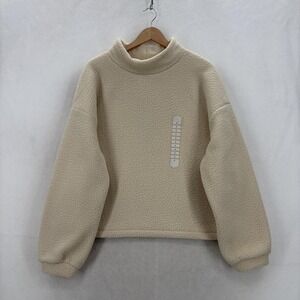 Duluth AKHG Chimney Rock Fleece Sweater Womens XL Sherpa Mock Neck Pullover NWT